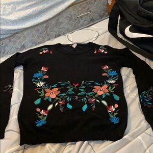 Black long sleeve sweater